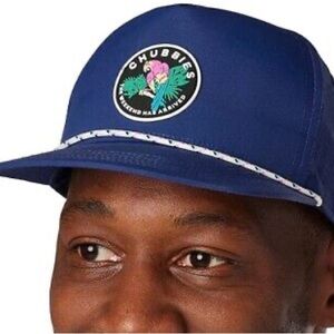 Chubbies Navy Blue Flat Brim SnapBack Hat